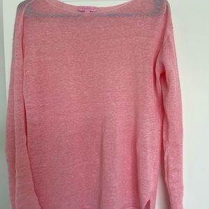 Lilly Pulitzer Pink Linen Alana Pullover XS